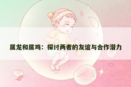 属龙和属鸡：探讨两者的友谊与合作潜力