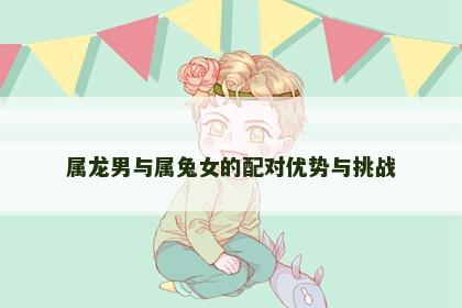 属龙男与属兔女的配对优势与挑战
