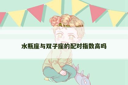 水瓶座与双子座的配对指数高吗