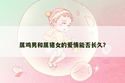 属鸡男和属猪女的爱情能否长久？
