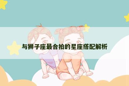 与狮子座最合拍的星座搭配解析