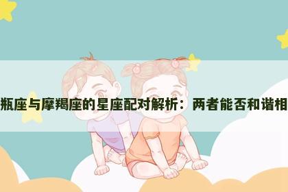 水瓶座与摩羯座的星座配对解析：两者能否和谐相处