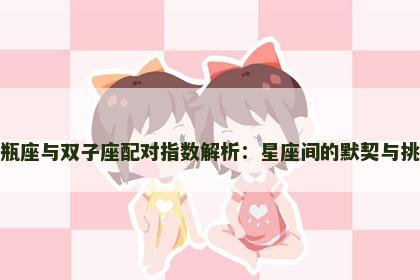 水瓶座与双子座配对指数解析：星座间的默契与挑战
