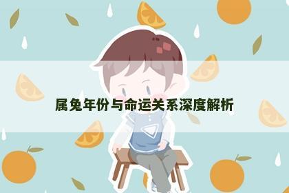 属兔年份与命运关系深度解析