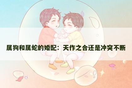 属狗和属蛇的婚配:天作之合还是冲突不断 属狗和属蛇的婚配:天作之合还是冲突不断